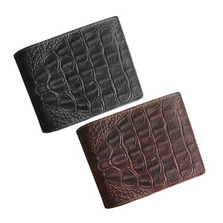 Ví da bò vân cá sấu cao cấp AT Leather - Da bò sáp