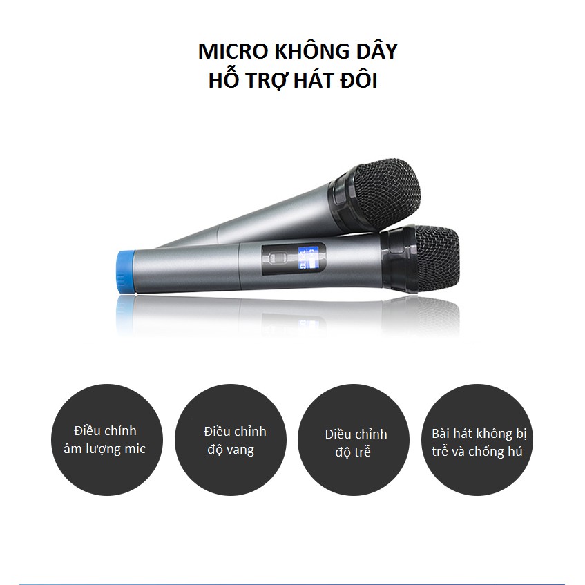 Bộ Loa Soundbar Karaoke 5.1 AMOI L5 + Loa Trầm AMOI S1 Tặng 02 Micro Không Dây