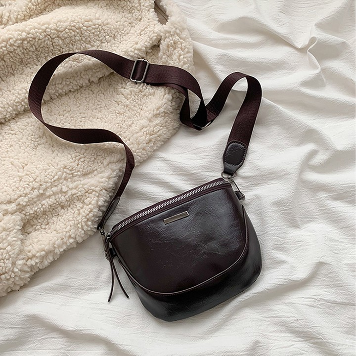 Túi đeo chéo nữ hình bán nguyệt da PU phong cách Hàn Quốc - TXN122 - CMS | BigBuy360 - bigbuy360.vn