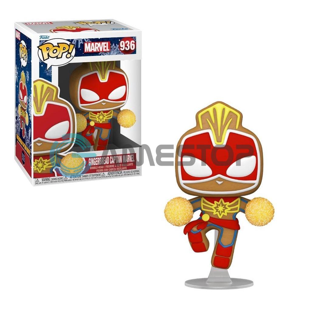 Mô hình Marvel Captain Marvel 10cm 936 Gingerbread Funko Pop Mô hình tĩnh Nhựa PVC CHÍNH HÃNG MỸ MVFKP05