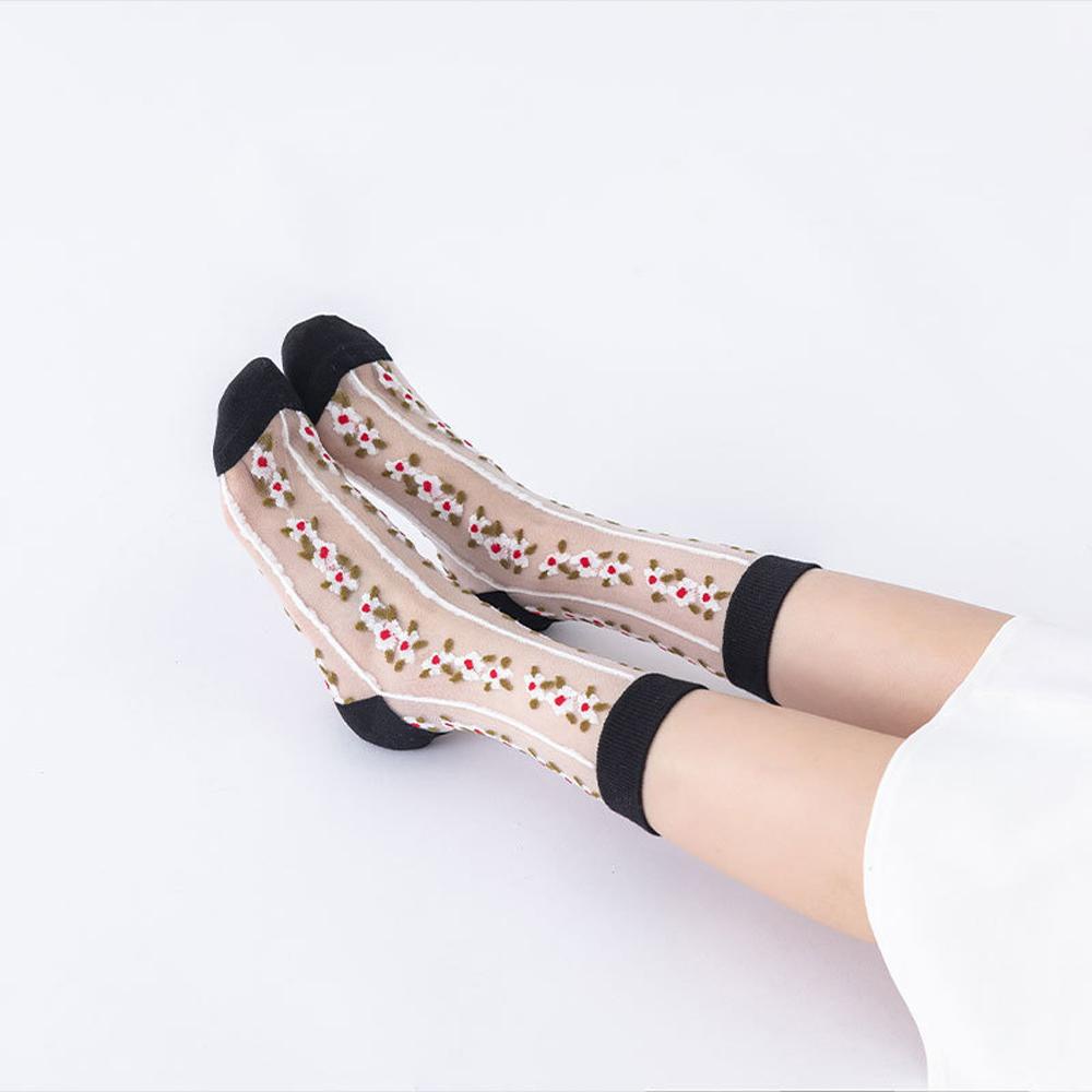 NICKOLAS Tất Hoa Trong SuốT Phong CáCh Harajuku