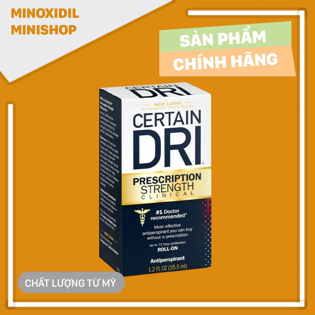 Lăn Khử Mùi Certain Dri của Mỹ