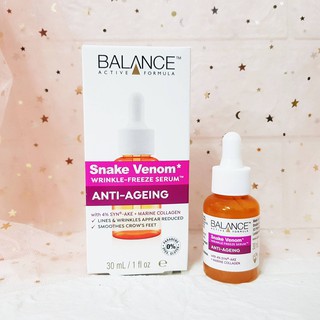 Serum Balance vitamin c, Hyaluronic, Snake venom, Gold collagen, Dragon’s