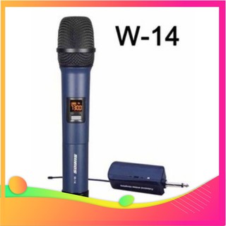 Micro đa năng không dây SuBos W14 cho loa kéo, blutooth loại 1 mic