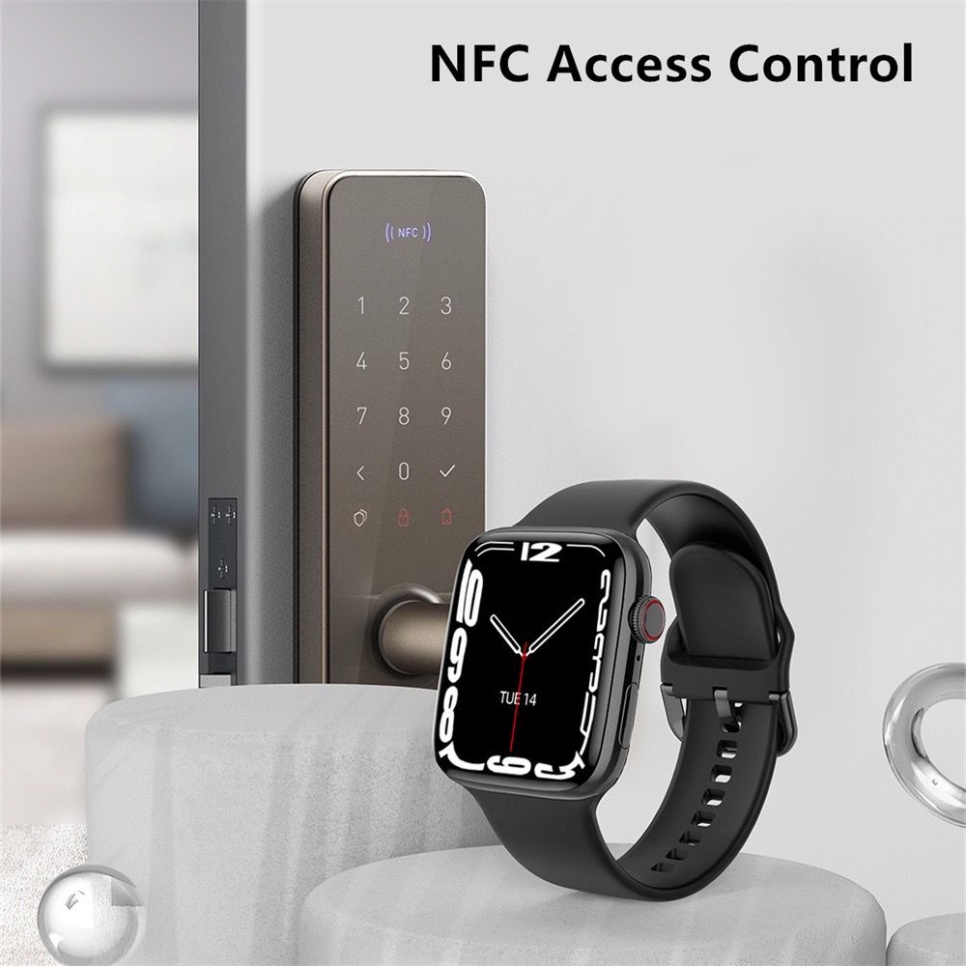 ￼Đồng Hồ Thông Minh DT NO.1 Màn Hình HD 7 1.9inch NFC Kết Nối Bluetooth 45mm Cho ios android Và Phụ Kiện