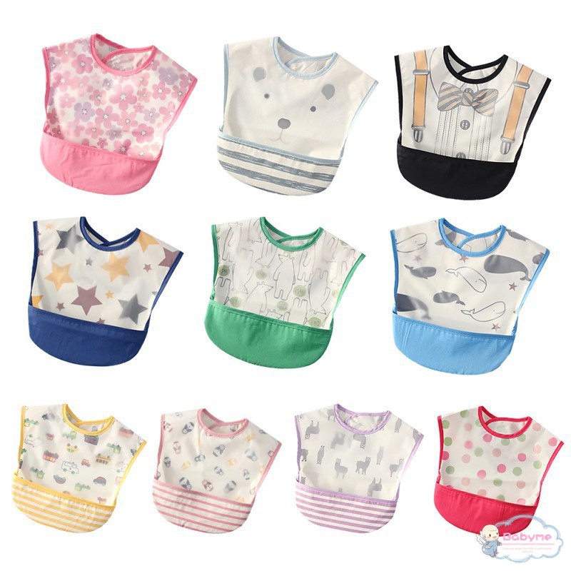 Baby Waterproof Bibs EVA Dot Feeding Bibs Lovely