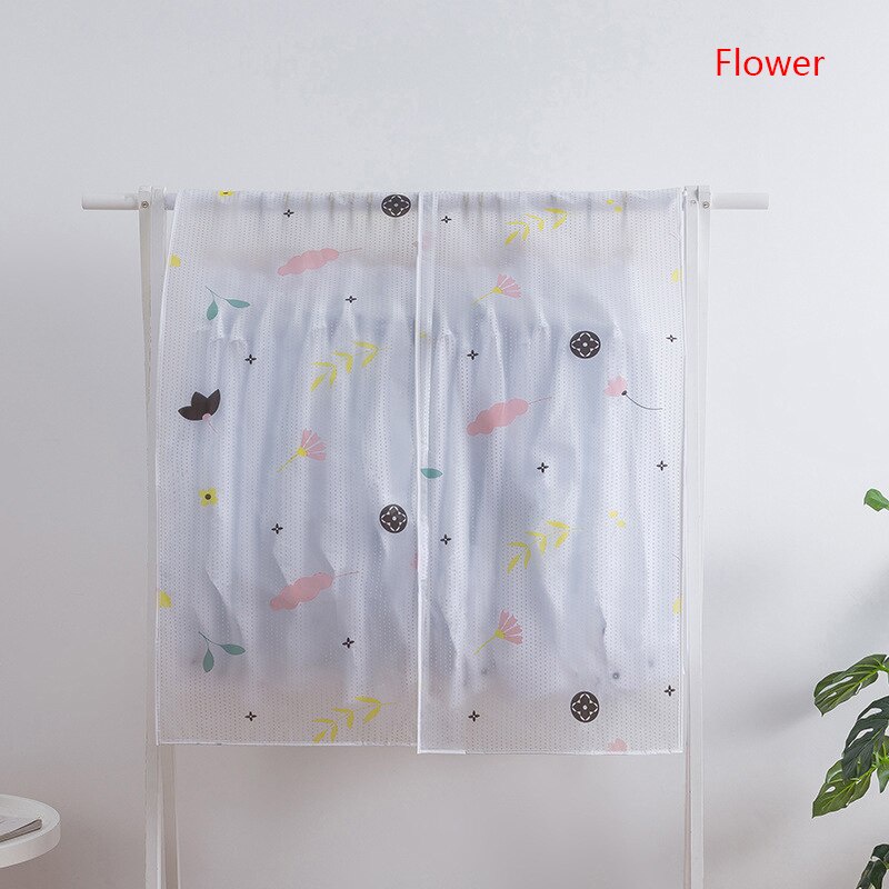 Extended Stereo Garment Clothes Storage Dust Bag Coat Dust Cover Protector Wardrobe Storage Bag Transparent fully Enclosed Suit Hanging Clothes Cover