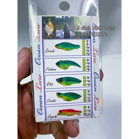 CÁ SẮT MỒI CÂU CÁ CÂU LURE OCEAN LURE 10G