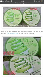 Gel dưỡng lô hội 92%