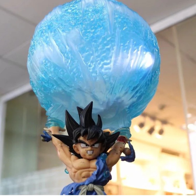 Mô hình Dragon ball Songoku chưởng Genki hủy diệt có Led 50cm