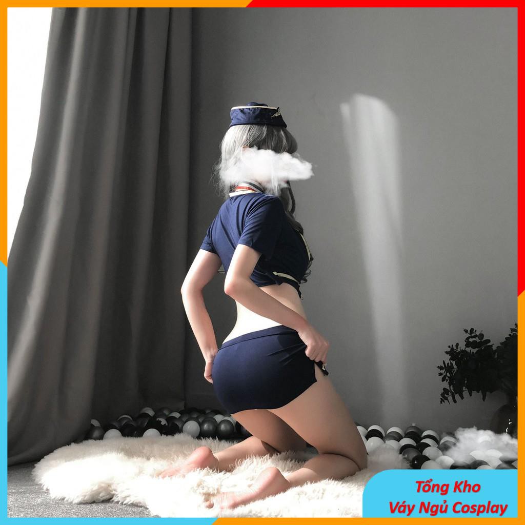 Cosplay Tiếp VIên Sexy - Bộ Đồ Ngủ Nữ Sexy Cosplay Cơ Trưởng Mã TV1750 | BigBuy360 - bigbuy360.vn