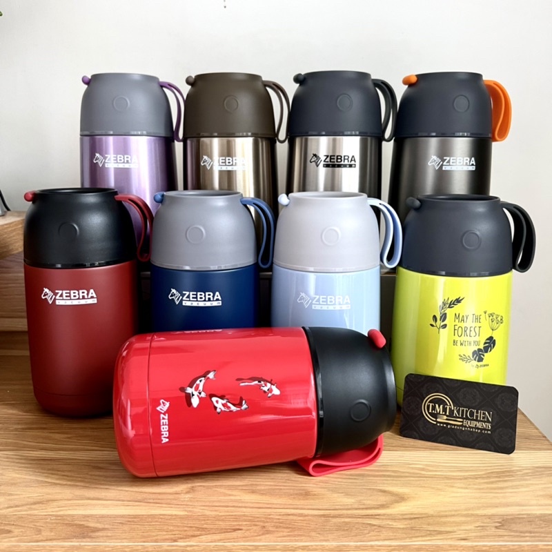 Bình ủ cháo inox 304 ZEBRA cao cấp Thái Lan