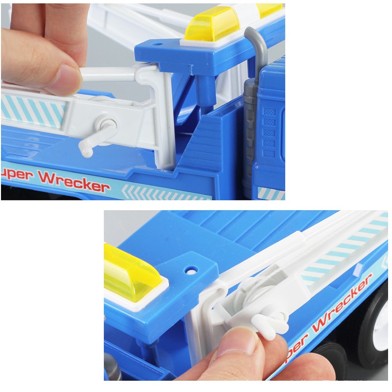 Đồ chơi trẻ em xe ô tô cứu hộ mô hình xe tỉ lệ 1:16 bằng nhựa ABS có đèn và âm thanh