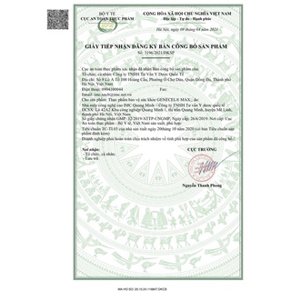 Thực phẩm bảo vệ sức khỏe Genecel Max