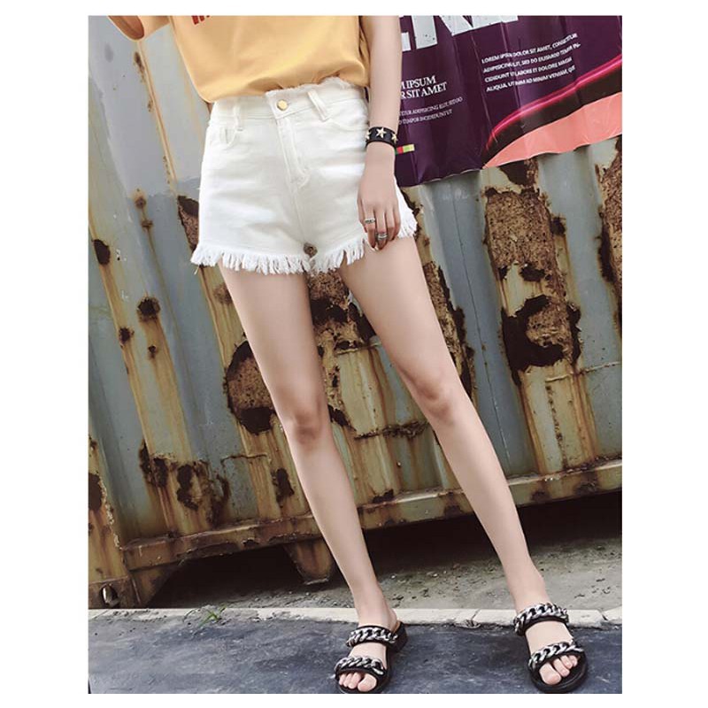 Quần short vải jean tua rua cá tính | BigBuy360 - bigbuy360.vn