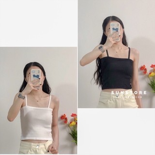 ÁO THUN CROPTOP 2 DÂY NHỎ(HÀNG CÓ SẴN)