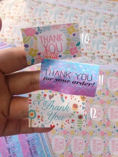 Set tem dán “Thank you” (set 4 tờ A4)