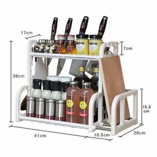 KỆ ĐỂ GIA VỊ KÈM KHAY ĐỂ THỚT