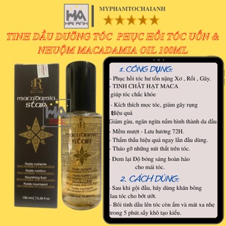 Dầu Dưỡng Tóc Tinh Dầu Dưỡng Tóc Chăm Sóc , Phục Hồi ,Giữ Màu Tái Tạo Tóc MACADAMIA