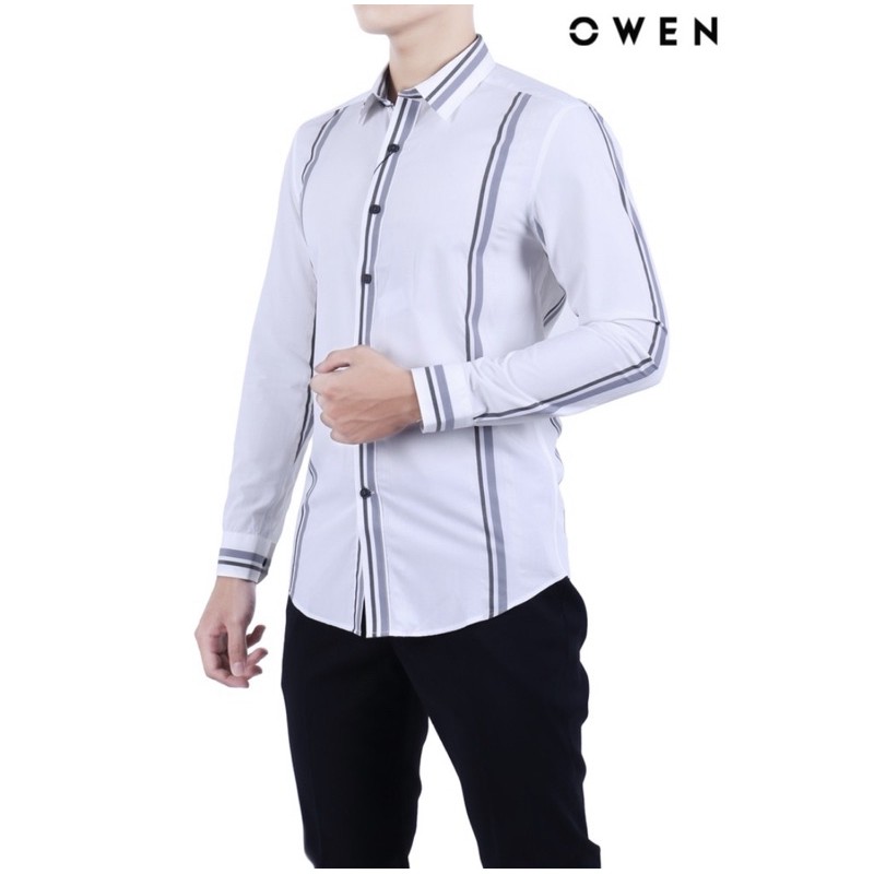 OWEN - Áo sơ mi dài tay Owen SLIMFIT CHẤT SỢI TRE 22246