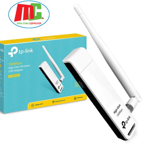 USB Thu Sóng WiFi TPlink TL-WN722N - Hàng Chính Hãng