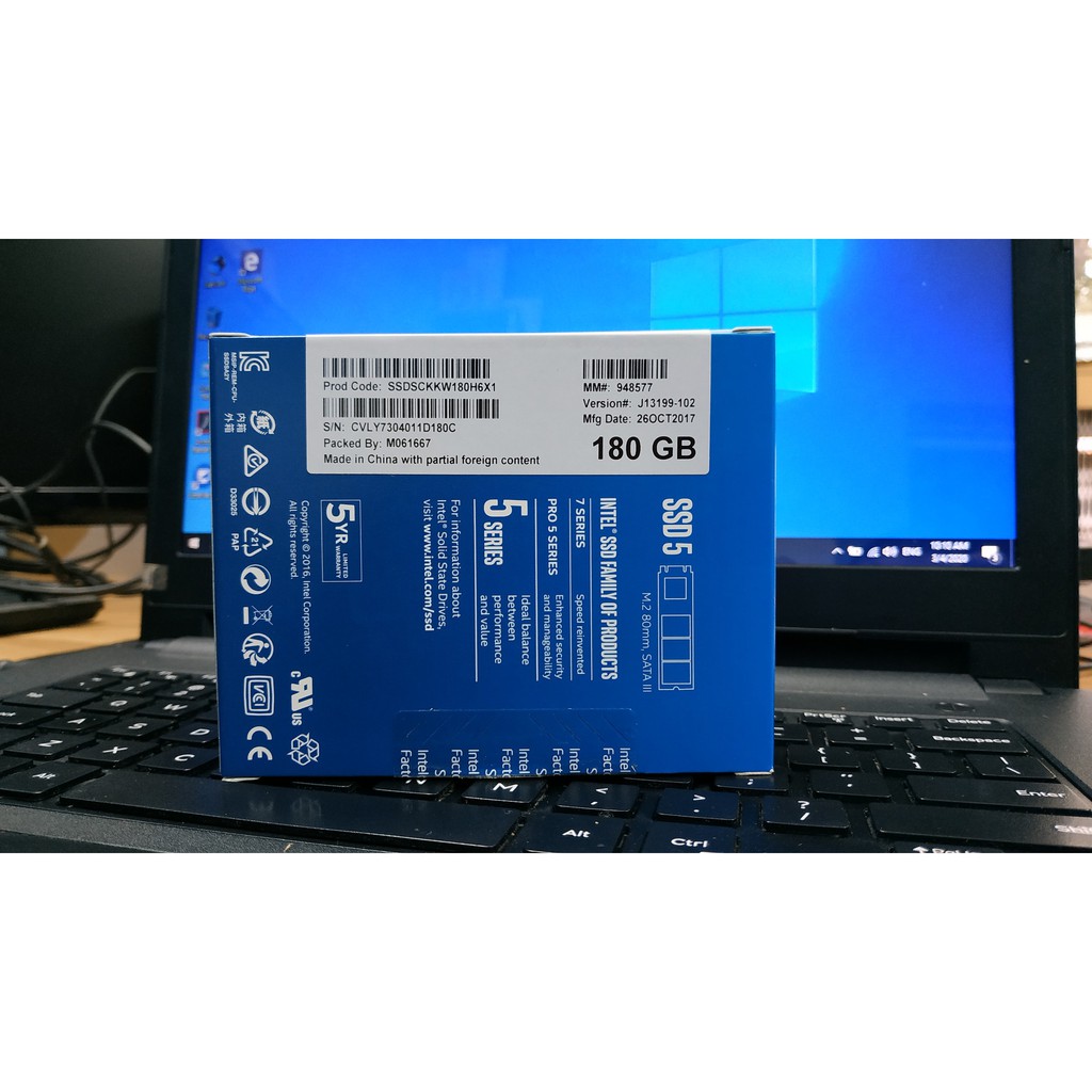 Ổ Cứng SSD Intel 540s Series M.2 2280 Sata III 180GB New BH 36 Tháng