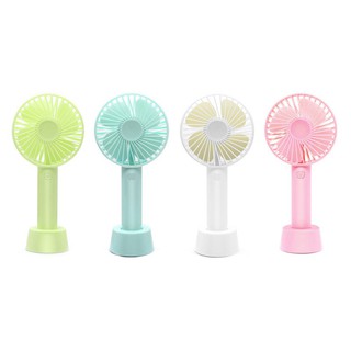 Quạt mini cầm tay 🔥freeship🔥quạt cầm tay mini 4 cánh pin sạc có đèn led đế để bàn siêu rẻ siêu bền gd04