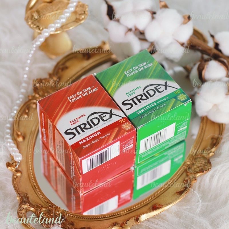 Miếng pad tẩy da chết, hỗ trợ giảm mụn Stridex Daily Care Acne Pads with Salicylic Acid, Maximum Strength