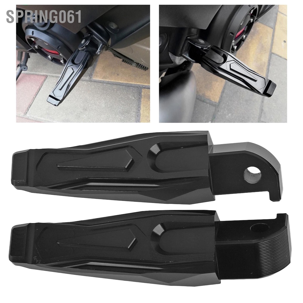 [Hàng Sẵn] Gác Chân Sau Bằng Hợp Kim Nhôm CNC Cao Cấp Cho Mô Tô XMAX 300 Aerox 155 NMAX 【Spring061】