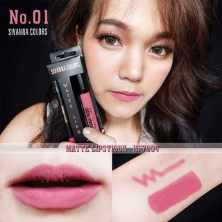 Set Son Kem Lì Sivanna Colors Matte Lips HF7004
