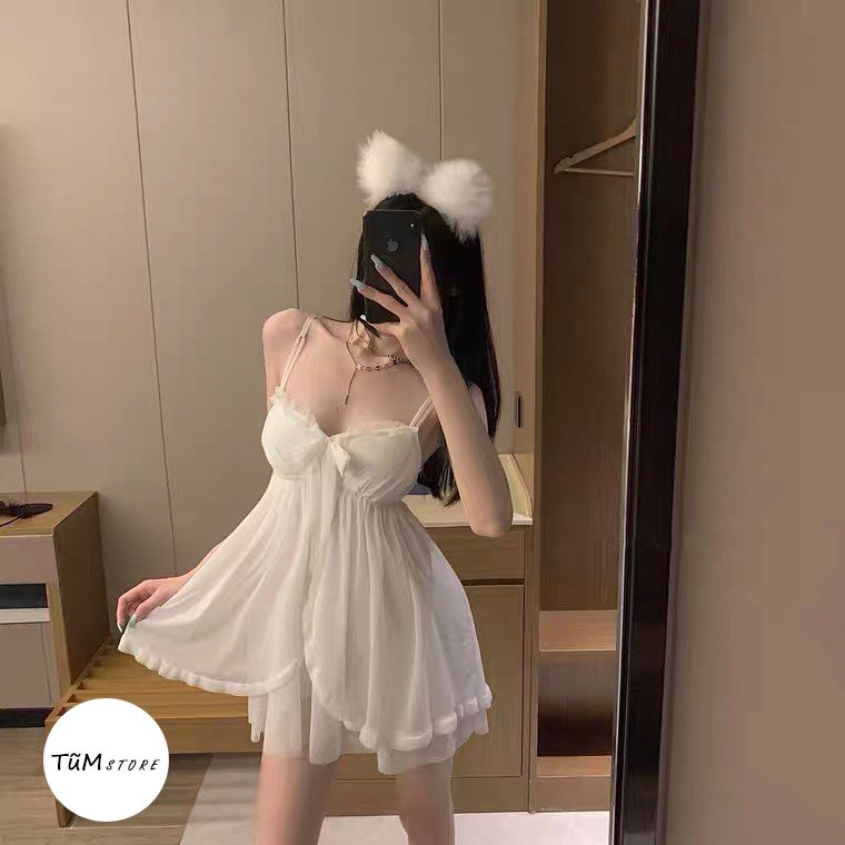 Set ngủ 2 dây Beauty Sleep kèm áo choàng | BigBuy360 - bigbuy360.vn