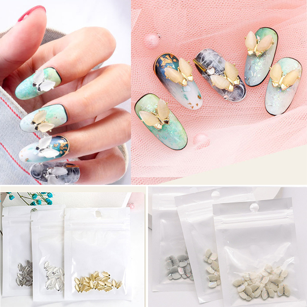 CHARMS Set 10 Phụ Kiện Trang Trí Móng Tay 3D Diy