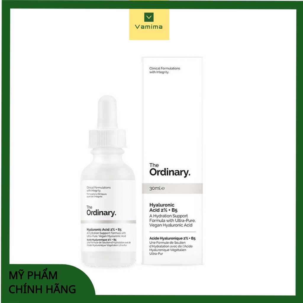 Tinh chất cấp nước, phục hồi da The Ordinary Hyaluronic Acid 2% + B5