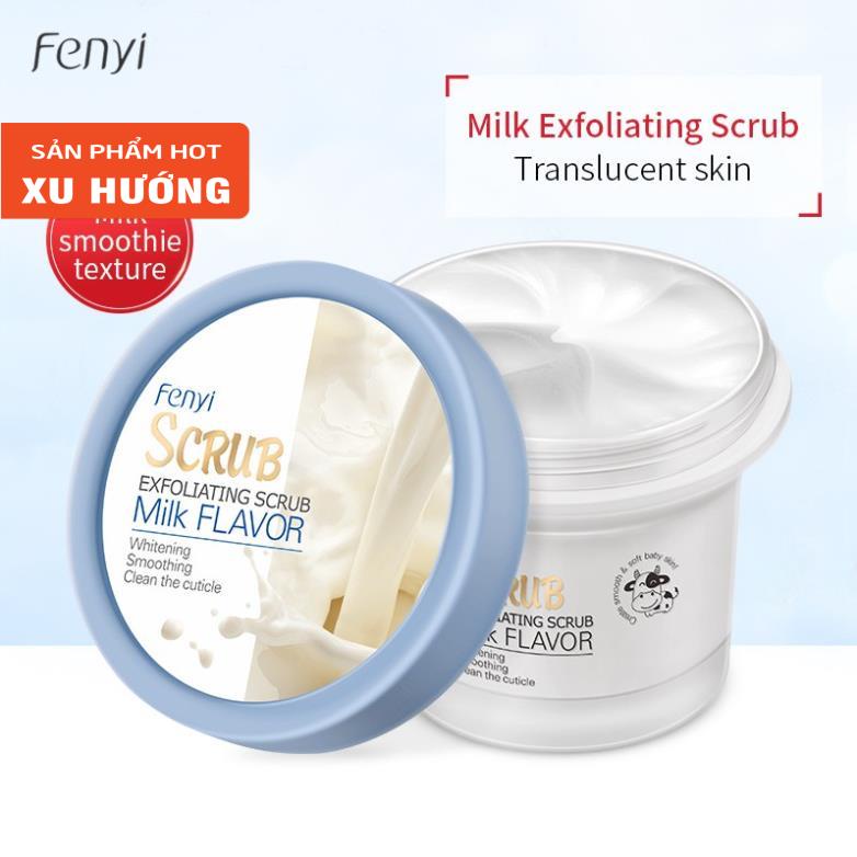 Gel sữa bò tươi tẩy tế bào chết làm sạch da giảm_mụn căng da hiệu quả 100g- Glow Vietnam