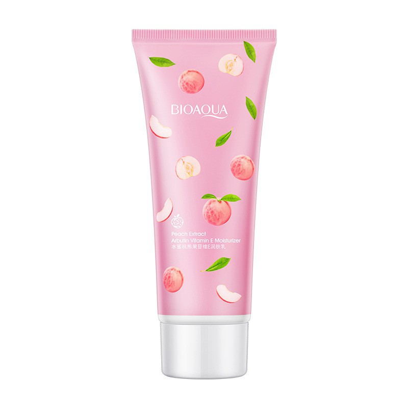 Lotion dưỡng trắng body đào tươi Bioaqua Peach Extract Arbutin Virtamin E Moisturizer Cấp Ẩm, làm mịn da - Hanayuki Asia