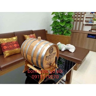 Thùng đựng rượu bằng gỗ sồi đỏ nhập khẩu 20l
