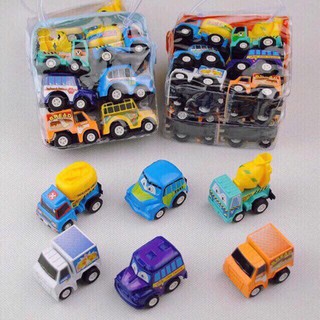 Bộ 6 xe ô tô đồ chơi mini cho bé