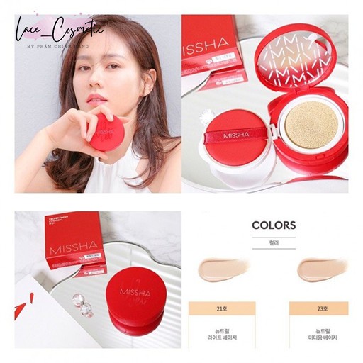 Phấn Nước Che Phủ Missha Velvet Finish Cushion ( Tone 21, Tone 23) - LACE COSMETIC