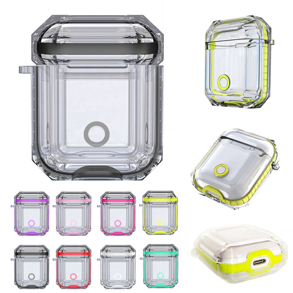 Vỏ nhựa trong suốt bảo vệ hộp sạc tai nghe AirPods