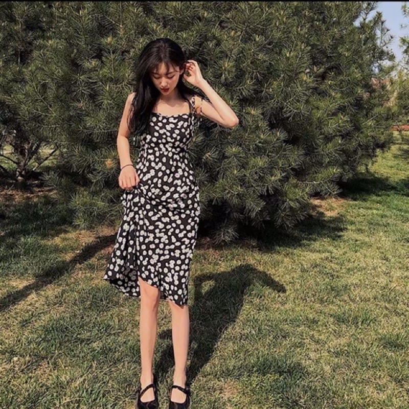 Đầm hoa nhí daisy sẵn size S bán nhanh giá rẻ