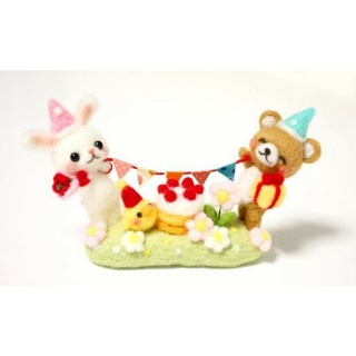 SALE 50 TIỆC CHIA TAY [Bộ KIT len chọc] Gấu Thỏ chúc mừng sinh nhật