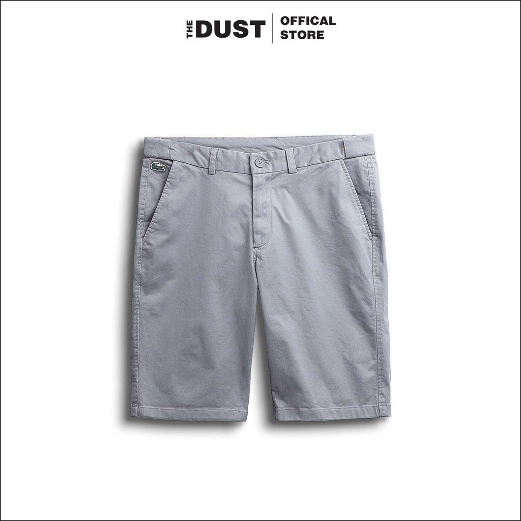 Quần short kaki nam trơn LCT, Quần sooc nam vải kaki dày dặn, form slimfit có chun ẩn, co giãn nhẹ