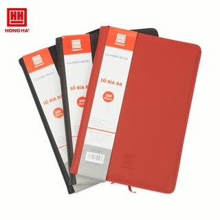 Sổ bìa da b5 200 trang định lượng 70gsm hồng hà classic book - ms: 4596