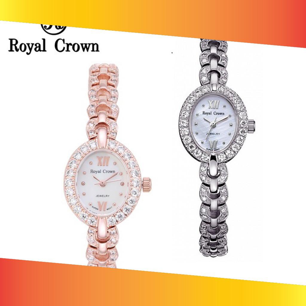 Đồng hồ nữ ♥️FREESHIP♥️ Giảm 99k khi nhập mã [TUYENTN] Mã Sản Phẩm Royal Crown 2100 dây đá
