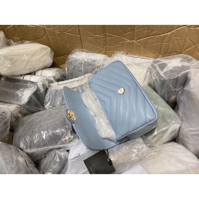 Túi Lyn khoá tròn dây hạt ngọc đeo chéo