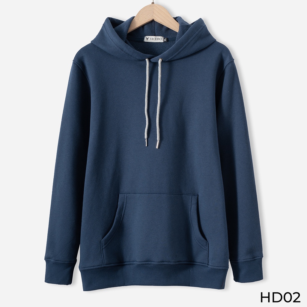 Áo Hoodie Trơn Thể Thao Thiết Kế Thời Trang Năng Động Cao Cấp VICERO