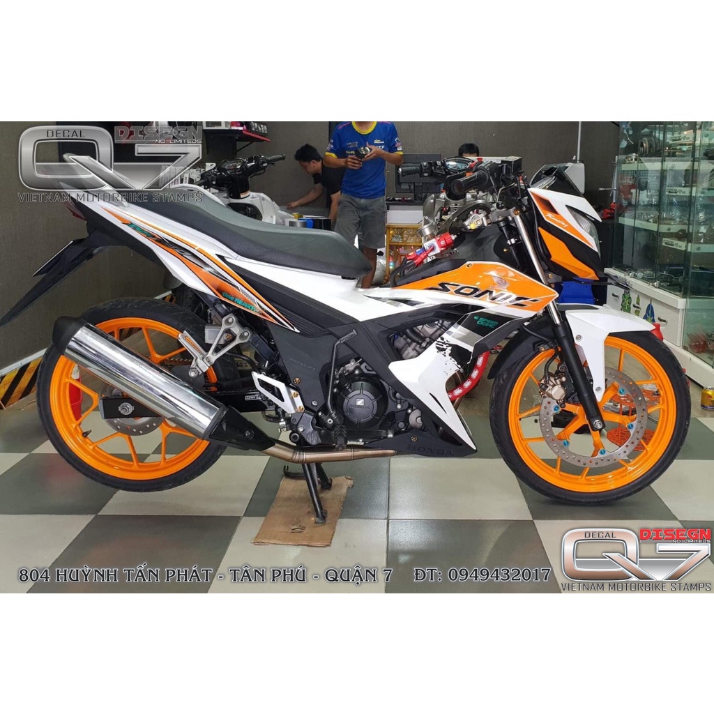 Tem RờI SONIC 150 Trắng - decalq7