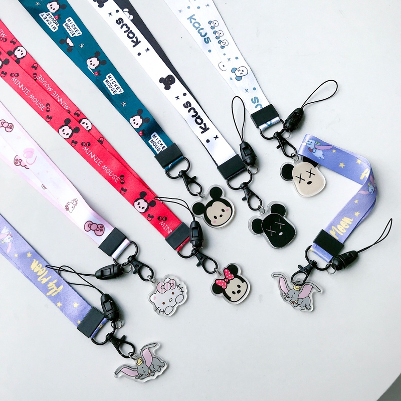 Dây đeo cổ họa tiết hoạt hình dễ thương đa năng thích hợp cho điện thoại airpods