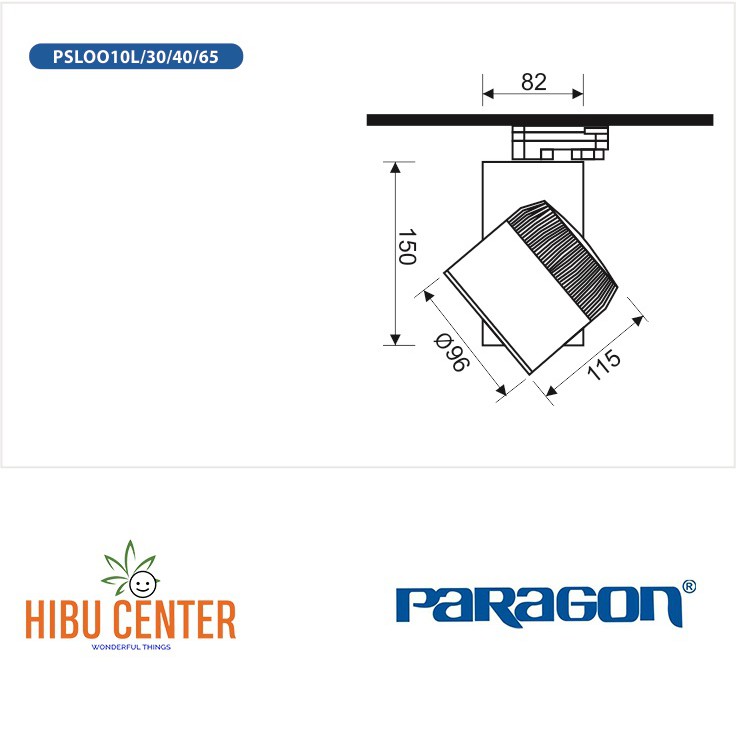 Đèn Led Pha Tiêu Điểm Paragon PSLOO Series, 10W/ 20W - Ánh Sáng Vàng/ Trung Tính/ Trắng. Hàng Chính Hãng - HIBUCENTER