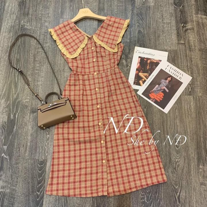 Đầm nữ đẹp, đầm xòe nữ, đầm dáng dài phối cổ phong cách trẻ trung cho phái nữ, hàng thiết kế đẹp đủ size, chất vải đẹp | BigBuy360 - bigbuy360.vn